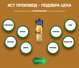 Каде сокот од портокал на српскиот бренд Нектар Life има најповолна цена?