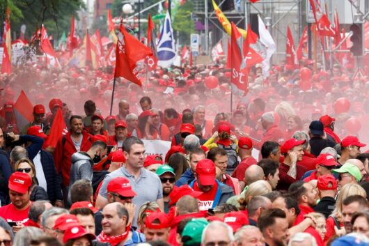 70.000 илјади луѓе во Брисел протестираа поради зголемените трошоци и влошениот стандард